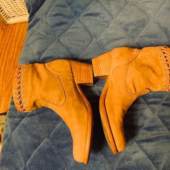 RAG & BONE SUEDE WHIPSTITCHED ANKLE BOOTS BOOTIES 8.5 - Picture 8 of 9